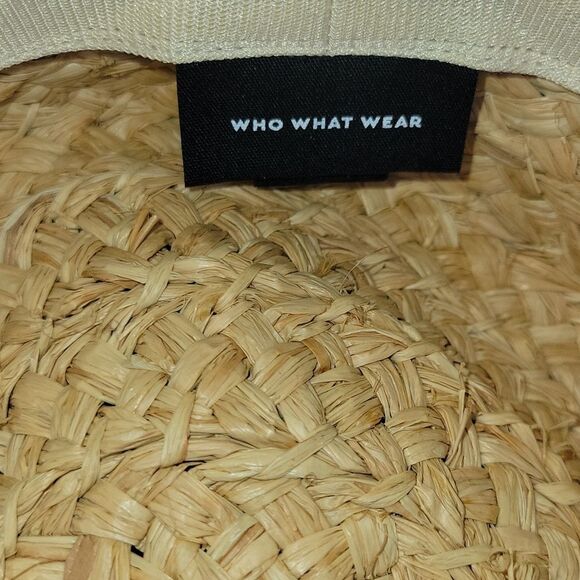 WHO WHAT WEAR French country hat with flirty green fringe. Shade your face! - Picture 5 of 9